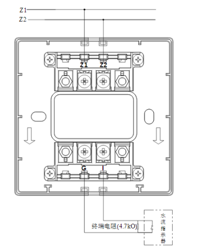 海湾消防GST-LD-8300B输入模块常开无源触点接线图