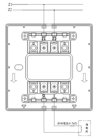 海湾GST-LD-8300B输入模块常闭无源触点接线图
