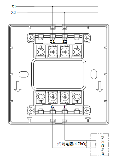 海湾消防GST-LD-8300B输入模块常开无源触点接线图